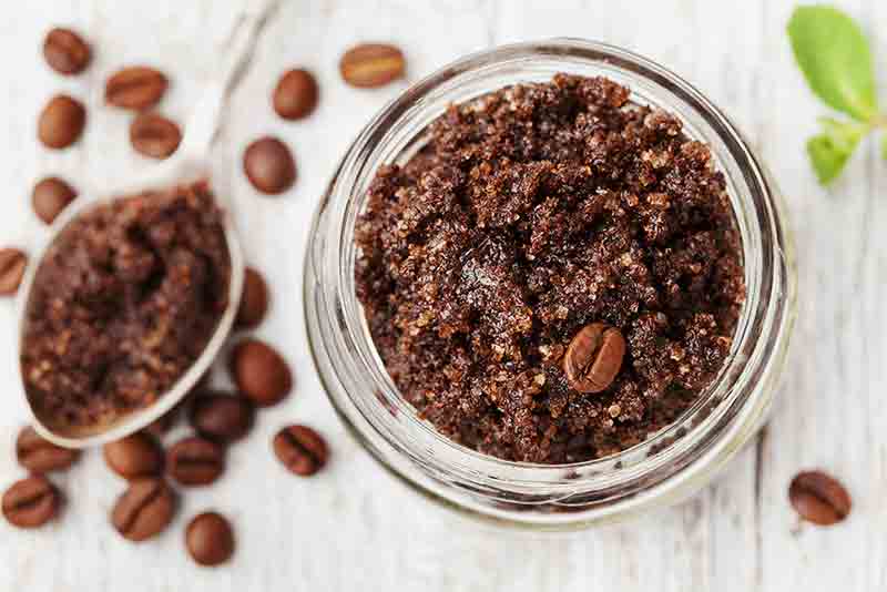 Homemade Face Scrub with Coffee